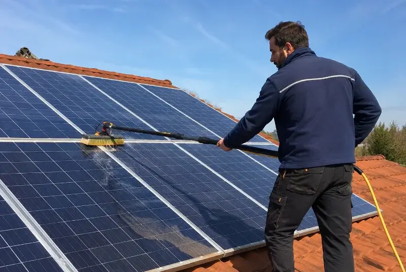 Nettoyage et entretien de panneaux solaires à Clion
